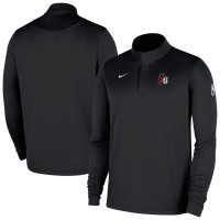 Philadelphia 76ers Nike Black 2025/26 Authentic Coaches Quarter-Zip Dri-Fit Top
