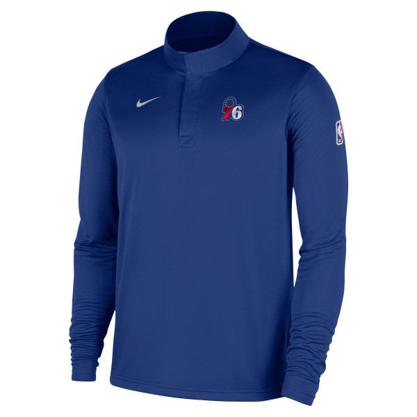 Philadelphia 76ers Nike Royal 2025/26 Authentic Coaches Quarter-Zip Dri-Fit Top