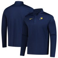 Indiana Pacers Nike Navy 2025/26 Authentic Coaches Quarter-Zip Dri-Fit Top