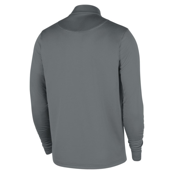 Brooklyn Nets Nike Gray Authentic Coaches Quarter-Zip Dri-FIT Top