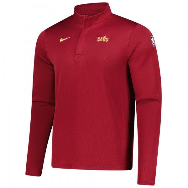 Cleveland Cavaliers Nike Wine 2025/26 Authentic Coaches Quarter-Zip Dri-Fit Top