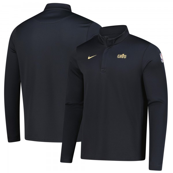 Cleveland Cavaliers Nike Black 2025/26 Authentic Coaches Quarter-Zip Dri-Fit Top