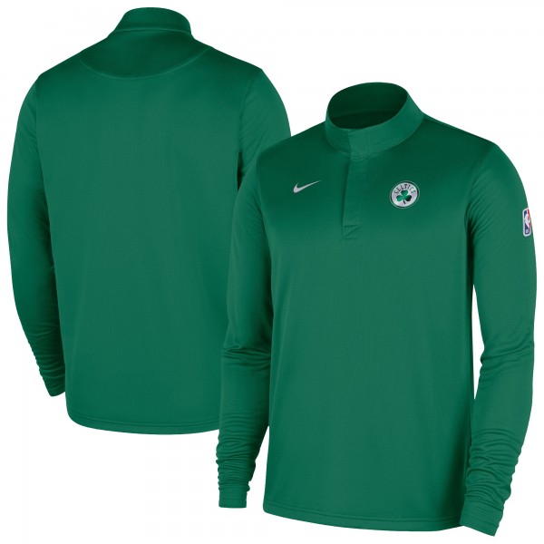 Boston Celtics Nike Kelly Green 2025/26 Authentic Coaches Quarter-Zip Dri-Fit Top