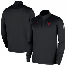 Chicago Bulls Nike Black 2025/26 Authentic Coaches Quarter-Zip Dri-Fit Top