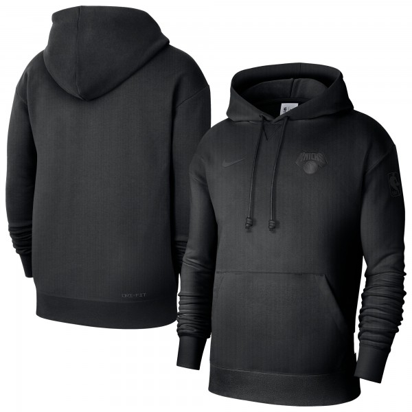 New York Knicks Nike Black Authentic Travel Standard Issue Dri-Fit Hoodie