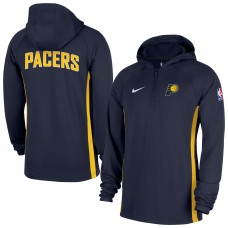 Indiana Pacers Nike Navy Authentic On Court Zone Quarter-Zip Dri-FIT Hoodie Jacket