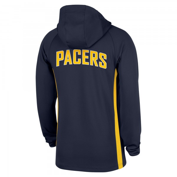 Indiana Pacers Nike Navy Authentic On Court Zone Quarter-Zip Dri-FIT Hoodie Jacket