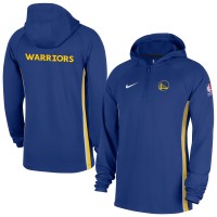 Кофта на короткой молнии Golden State Warriors Nike Blue Authentic On Court Zone Dri-FIT