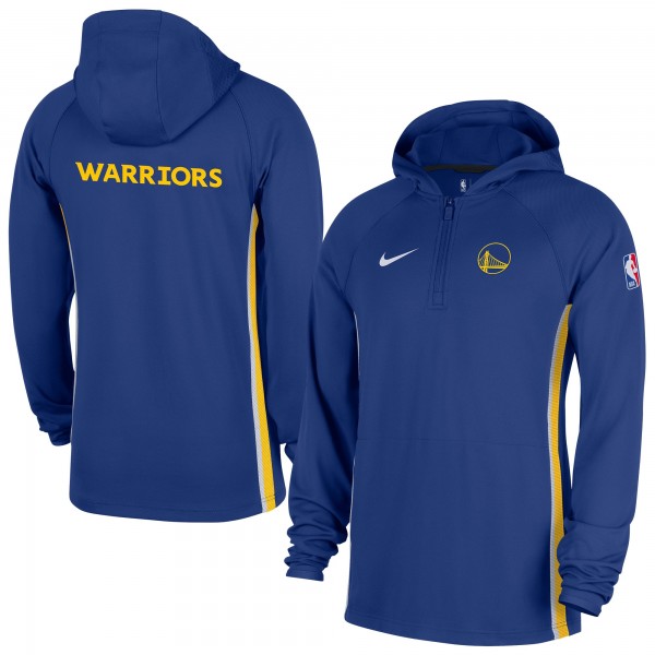 Кофта на короткой молнии Golden State Warriors Nike Blue Authentic On Court Zone Dri-FIT