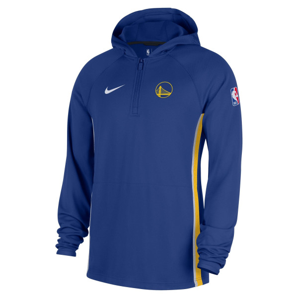 Толстовка Golden State Warriors Nike Blue Authentic On Court Zone Quarter-Zip Dri-FIT Jacket