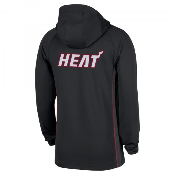Miami Heat Nike Black Authentic On Court Zone Quarter-Zip Dri-FIT Hoodie Jacket