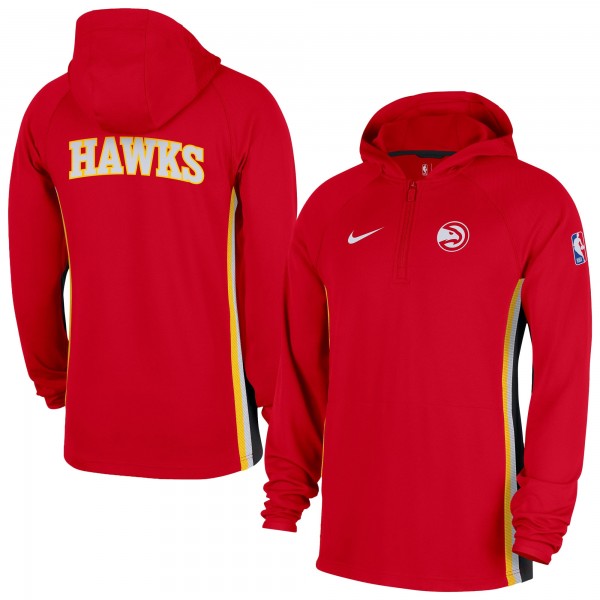 Толстовка Atlanta Hawks Nike Red Authentic On Court Zone Quarter-Zip Dri-FIT
