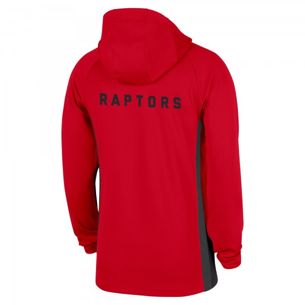 Toronto Raptors Nike Red Authentic On Court Zone Quarter-Zip Dri-FIT Hoodie Jacket