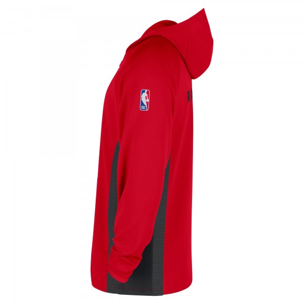 Toronto Raptors Nike Red Authentic On Court Zone Quarter-Zip Dri-FIT Hoodie Jacket