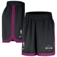 New York Knicks Nike Black Authentic Practice DNA Woven Performance Shorts