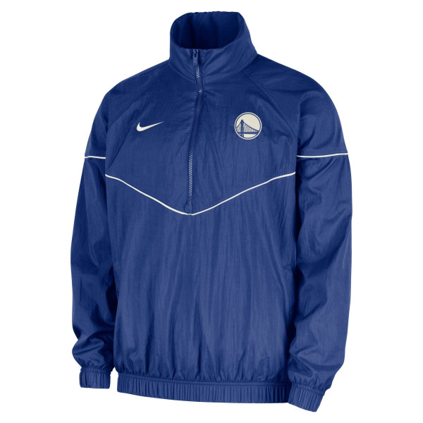 Куртка Golden State Warriors Nike Royal Courtside Windrunner Woven Half-Zip Hooded