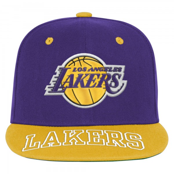 Бейсболка Подростковая Los Angeles Lakers Outerstuff Purple/Gold Two-Tone