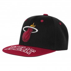 Подростковая Miami Heat Outerstuff Black/Red Two-Tone Snapback Hat