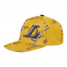 Бейсболка Подростковая Los Angeles Lakers Outerstuff Gold Street Hooper Allover Print