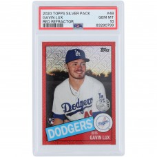Gavin Lux Los Angeles Dodgers 2020 Topps Silver Pack Red Refractor #48 #/5 PSA Authenticated 10 Rookie Card