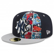 Бейсболка New York Yankees New Era Navy/Gray 2025 MLB Diamond Hero Edition 59FIFTY