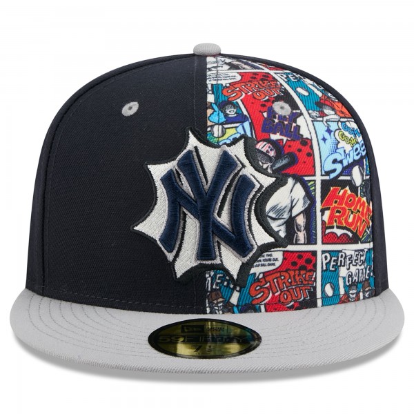 Бейсболка New York Yankees New Era Navy/Gray 2025 MLB Diamond Hero Edition 59FIFTY