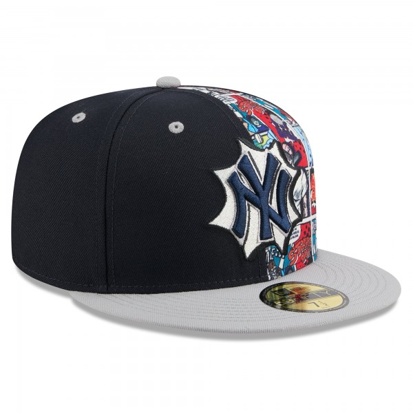 Бейсболка New York Yankees New Era Navy/Gray 2025 MLB Diamond Hero Edition 59FIFTY