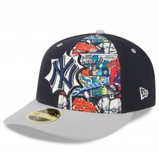 Бейсболка New York Yankees New Era Navy/Gray 2025 MLB Diamond Hero Edition Low Profile 59FIFTY