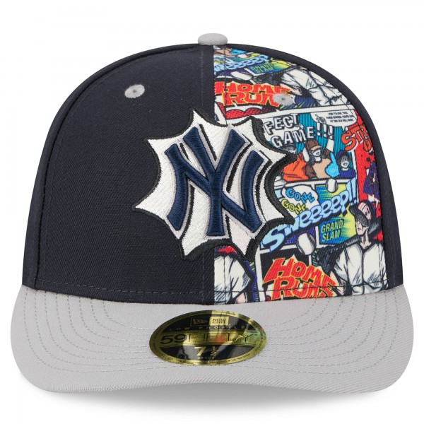 Бейсболка New York Yankees New Era Navy/Gray 2025 MLB Diamond Hero Edition Low Profile 59FIFTY