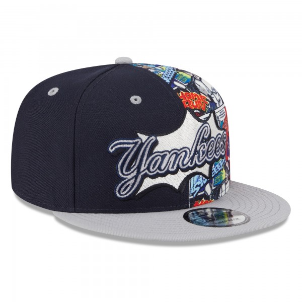Бейсболка New York Yankees New Era Navy/Gray 2025 MLB Diamond Hero Edition 9FIFTY Snapback