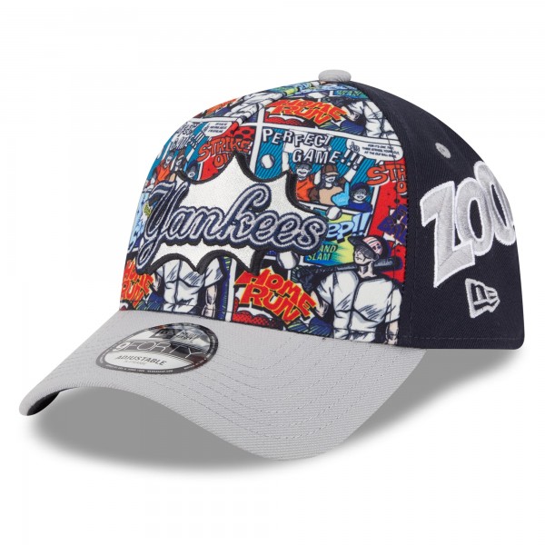 Бейсболка New York Yankees New Era Navy/Gray 2025 MLB Diamond Hero Edition A-Frame 9FORTY