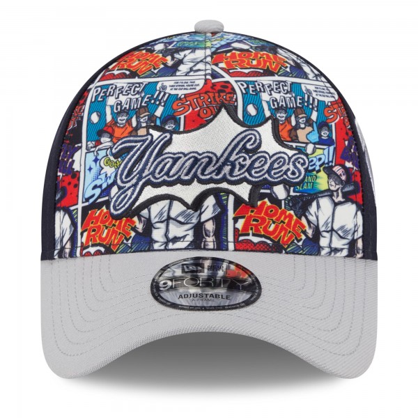 Бейсболка New York Yankees New Era Navy/Gray 2025 MLB Diamond Hero Edition A-Frame 9FORTY