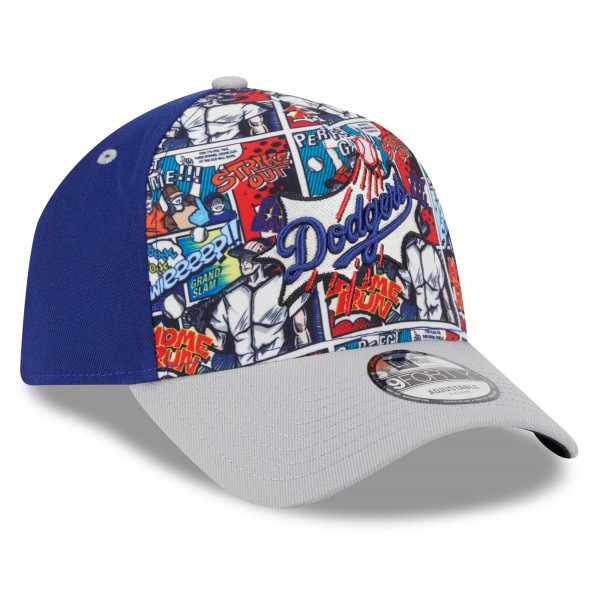 Бейсболка Los Angeles Dodgers New Era Royal/Gray 2025 MLB Diamond Hero Edition A-Frame 9FORTY