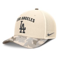 Бейсболка Los Angeles Dodgers Nike Natural Camo Natural Pack Rise