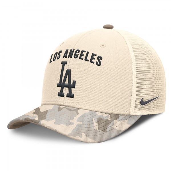 Бейсболка Los Angeles Dodgers Nike Natural Camo Natural Pack Rise