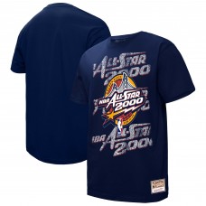 Unisex 2000 NBA All-Star Game Mitchell & Ness Navy Distressed Hardwood Classics Throwback T-Shirt