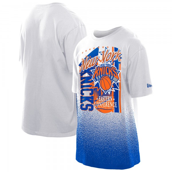 New York Knicks New Era White Injection Sport Classics T-Shirt