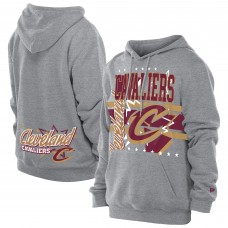 Cleveland Cavaliers New Era Heather Gray Injection Sport Classics Fleece Hoodie