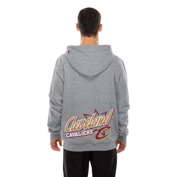 Cleveland Cavaliers New Era Heather Gray Injection Sport Classics Fleece Hoodie