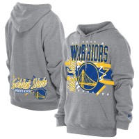 Golden State Warriors New Era Heather Gray Injection Sport Classics Fleece Hoodie
