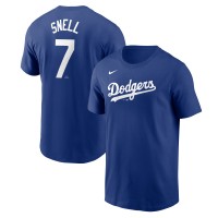 Los Angeles Dodgers Blake Snell Nike Blue Fuse Name & Number T-Shirt
