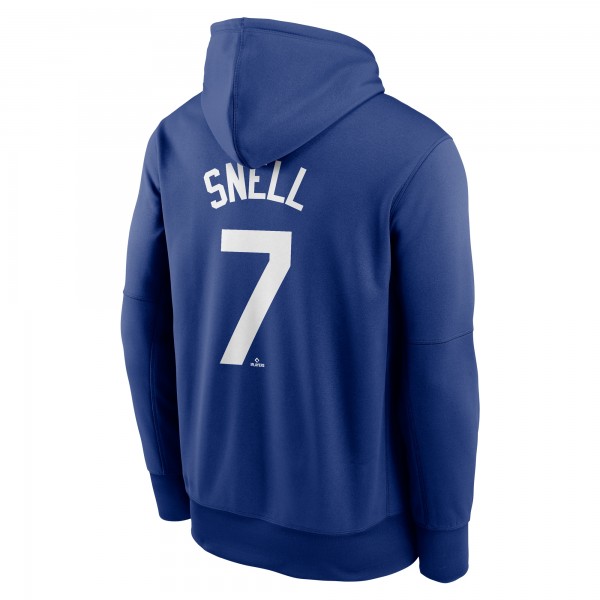 Los Angeles Dodgers Blake Snell Nike Blue Player Name & Number Hoodie