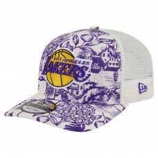 Бейсболка Los Angeles Lakers New Era White Lemon Tree 9SEVENTY