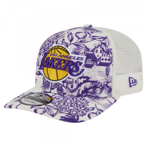 Бейсболка Los Angeles Lakers New Era White Lemon Tree 9SEVENTY