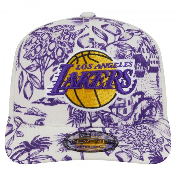 Бейсболка Los Angeles Lakers New Era White Lemon Tree 9SEVENTY