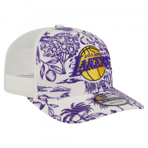 Бейсболка Los Angeles Lakers New Era White Lemon Tree 9SEVENTY
