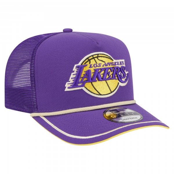 Бейсболка Los Angeles Lakers New Era Purple Vintage Team Rope A-Frame 9FIFTY Snapback
