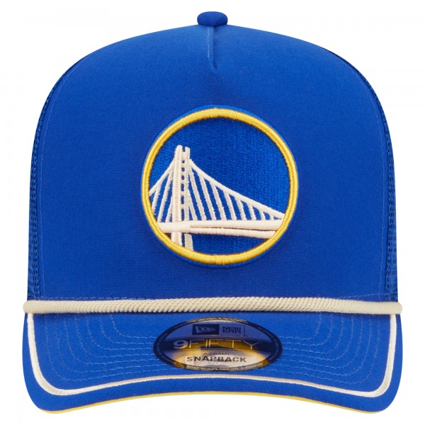 Бейсболка Golden State Warriors New Era Royal Vintage Team Rope A-Frame 9FIFTY