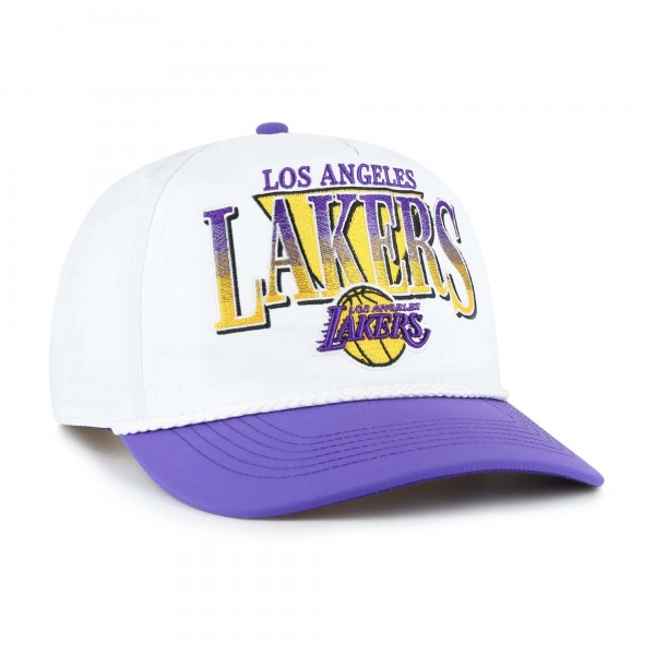 Бейсболка Los Angeles Lakers 47 White/Purple Tribute Two-Tone Hitch