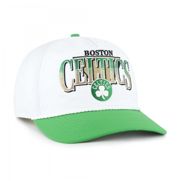 Бейсболка Boston Celtics 47 White/Kelly Green Tribute Two-Tone Hitch